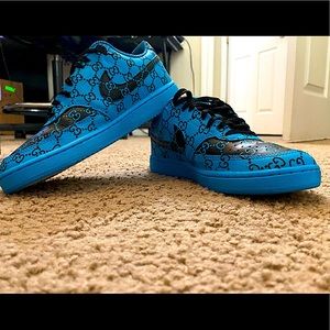 Gamma Blue Designer inspired custom Nike